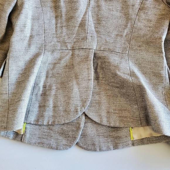 7492 * Juicy Couture Mica Metallic Blazer Jacket Silver Size S - Picture 11 of 14